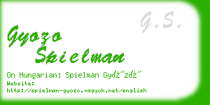 gyozo spielman business card